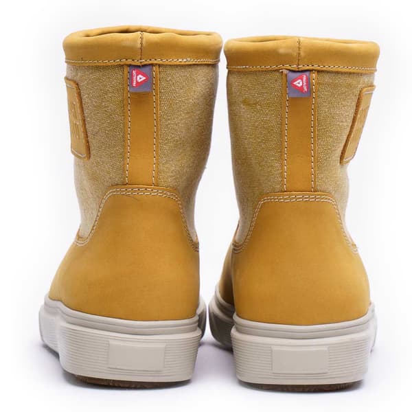 BOATBOOT - LOWCUT CANVAS LEATHER GUL