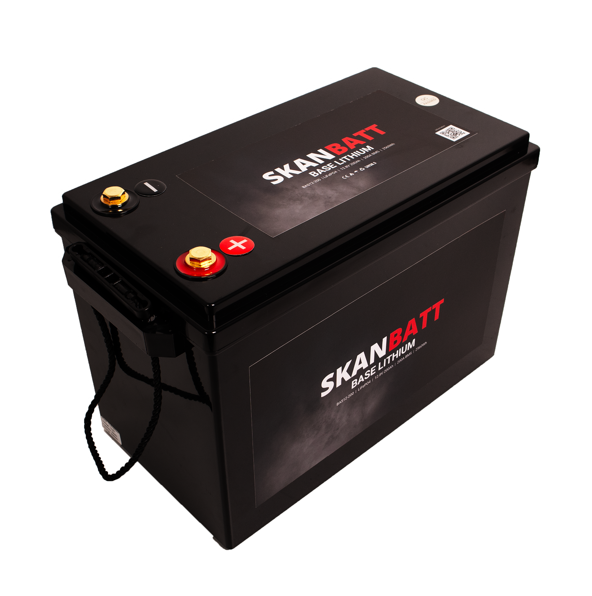 SKANBATT Base Lithium - 12V 200Ah 200A BMS