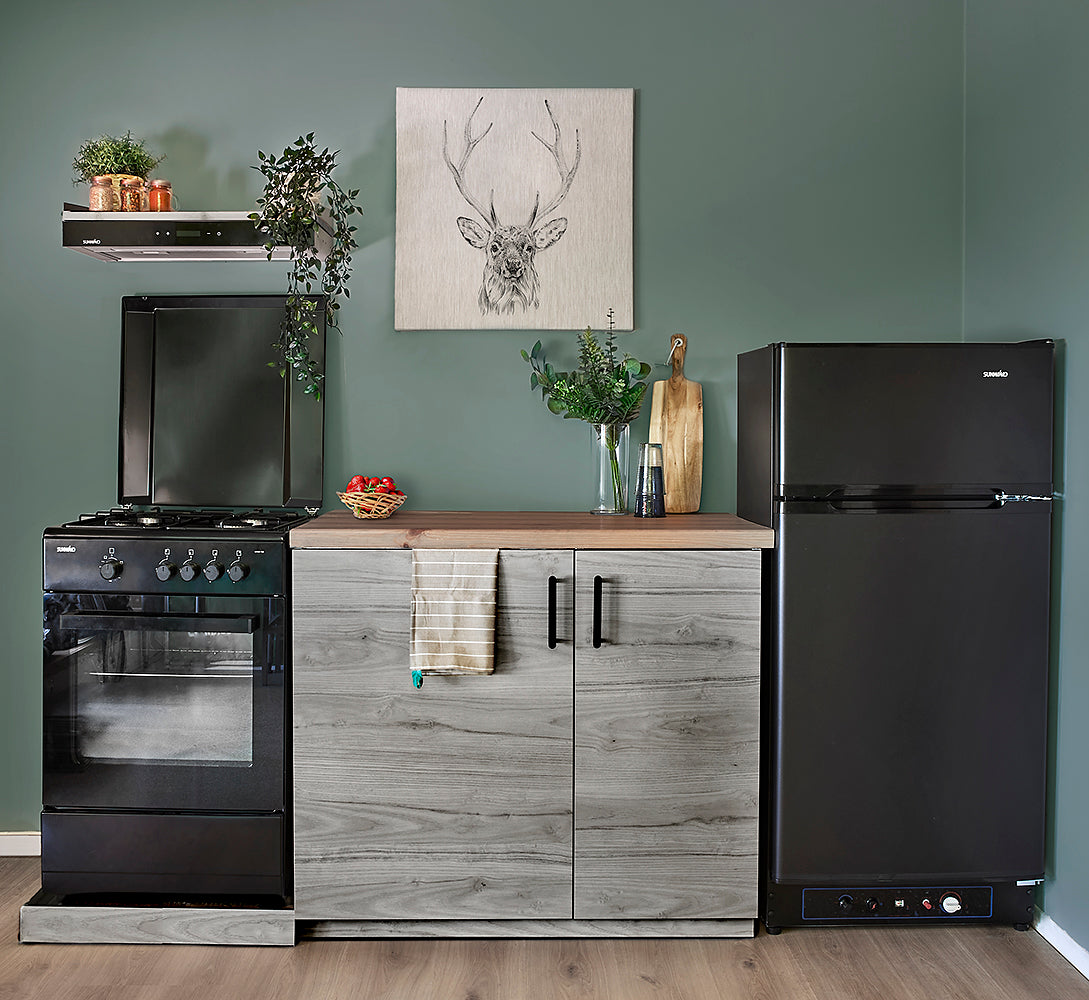 Gasskomfyr Chef - sort, 50cm