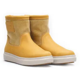 BOATBOOT - LOWCUT CANVAS LEATHER GUL