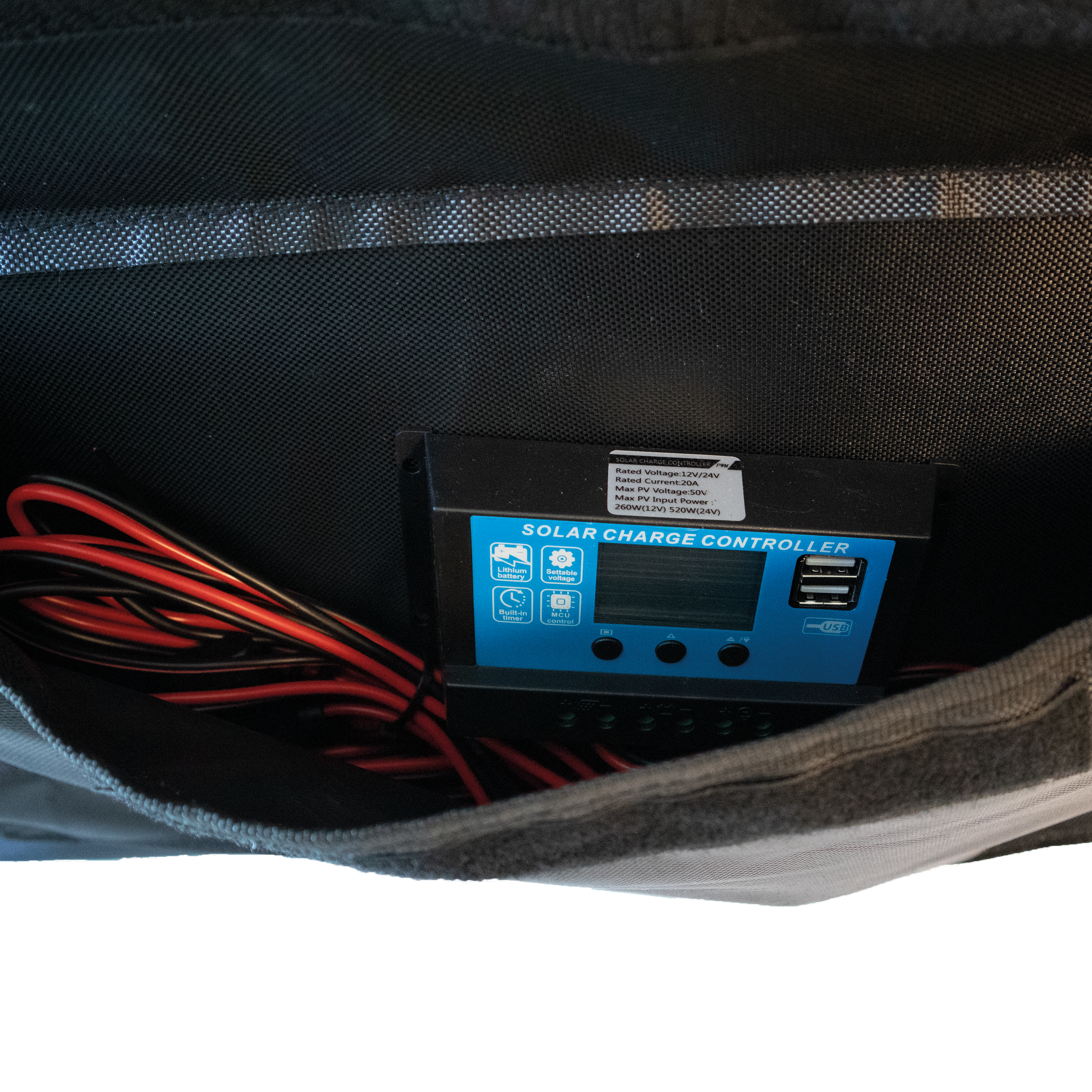 SKANBATT Sammenleggbart Solcellepanel 220W m/regulator