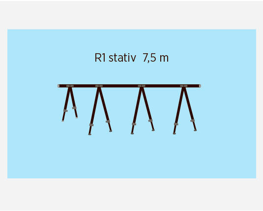 Norena R-rekkestativ for båter opp til 40 fot