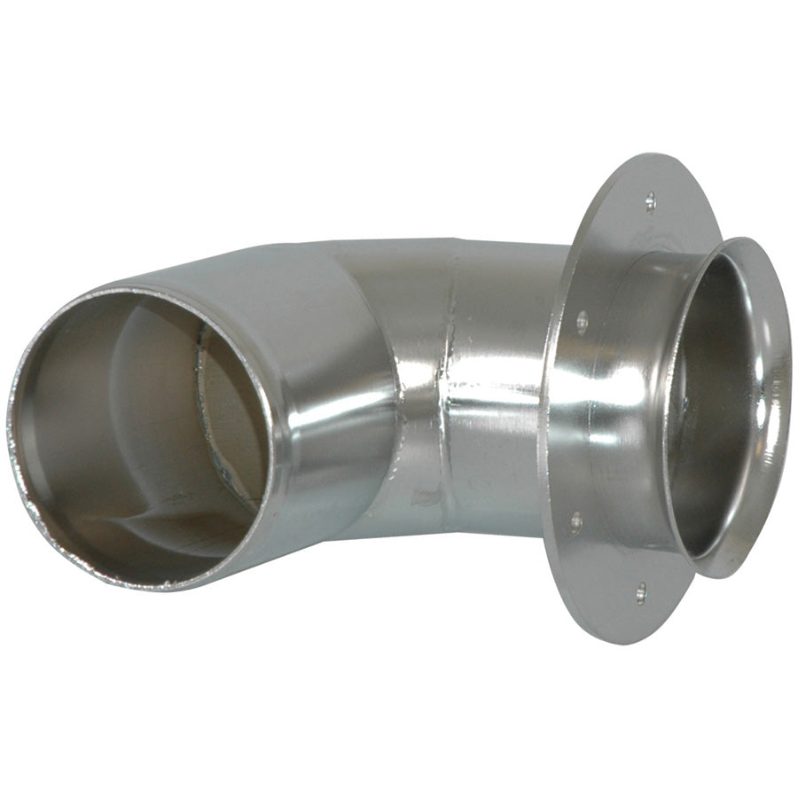Eksosgjennomføring, syrefast, 90 grader, 76 mm