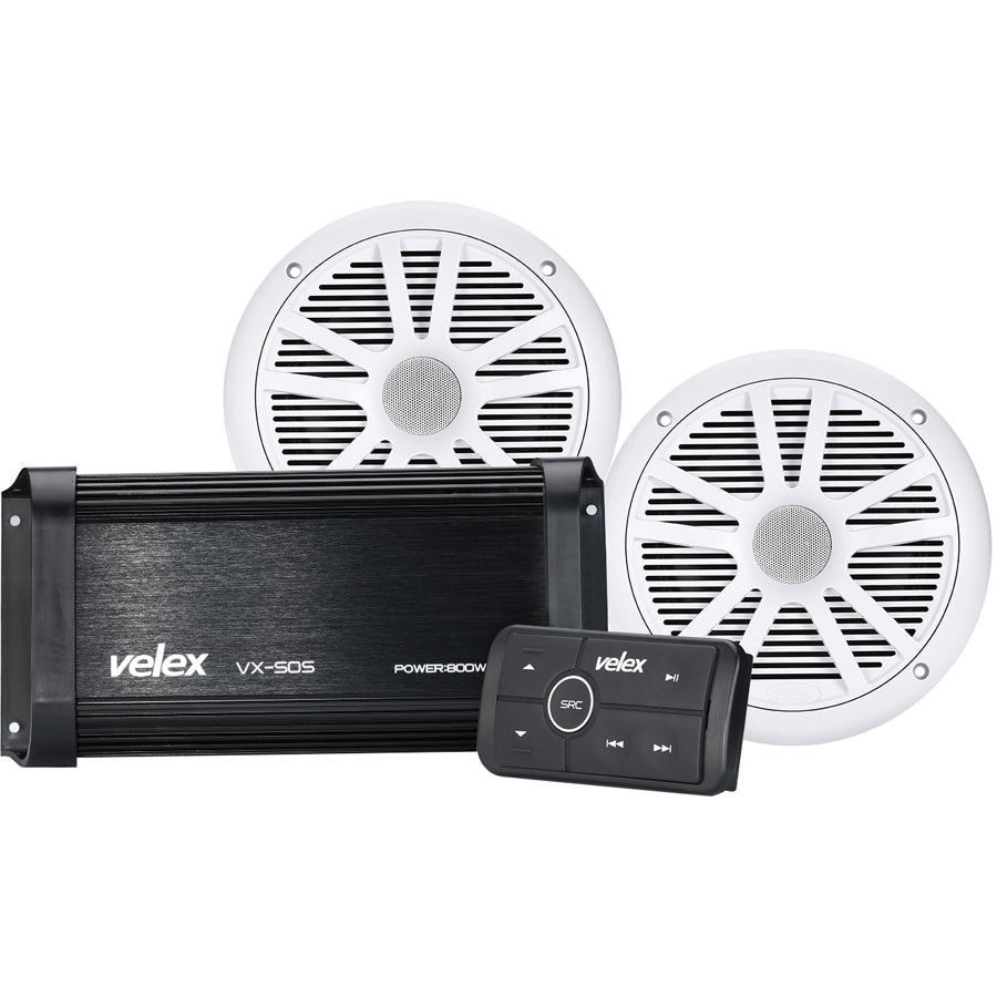 Marine Bluetooth KIT m/høyttalere - Velex