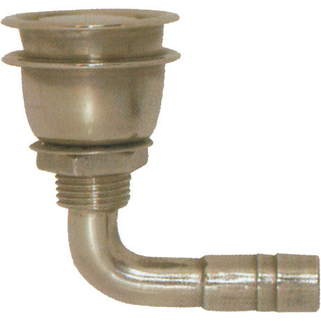 Tanklufter Flushmontert syrefast, 90 grader