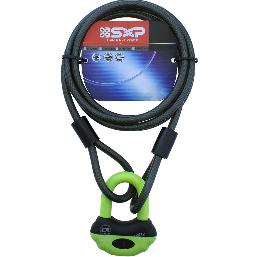 Låsepakke, lås+wire