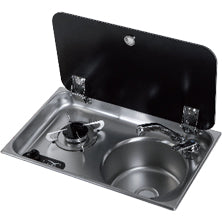 Nedfellbar kokeapparat m/vask/glasstopp