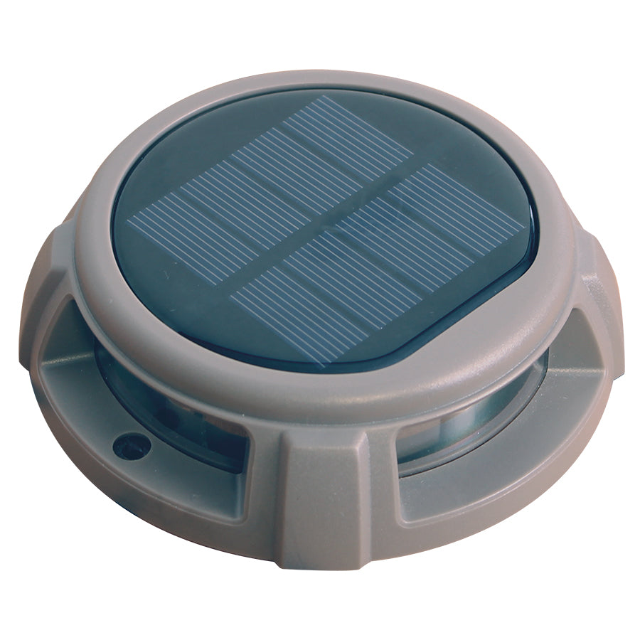 Bryggelys LED m/solcellepanel, hvit lys