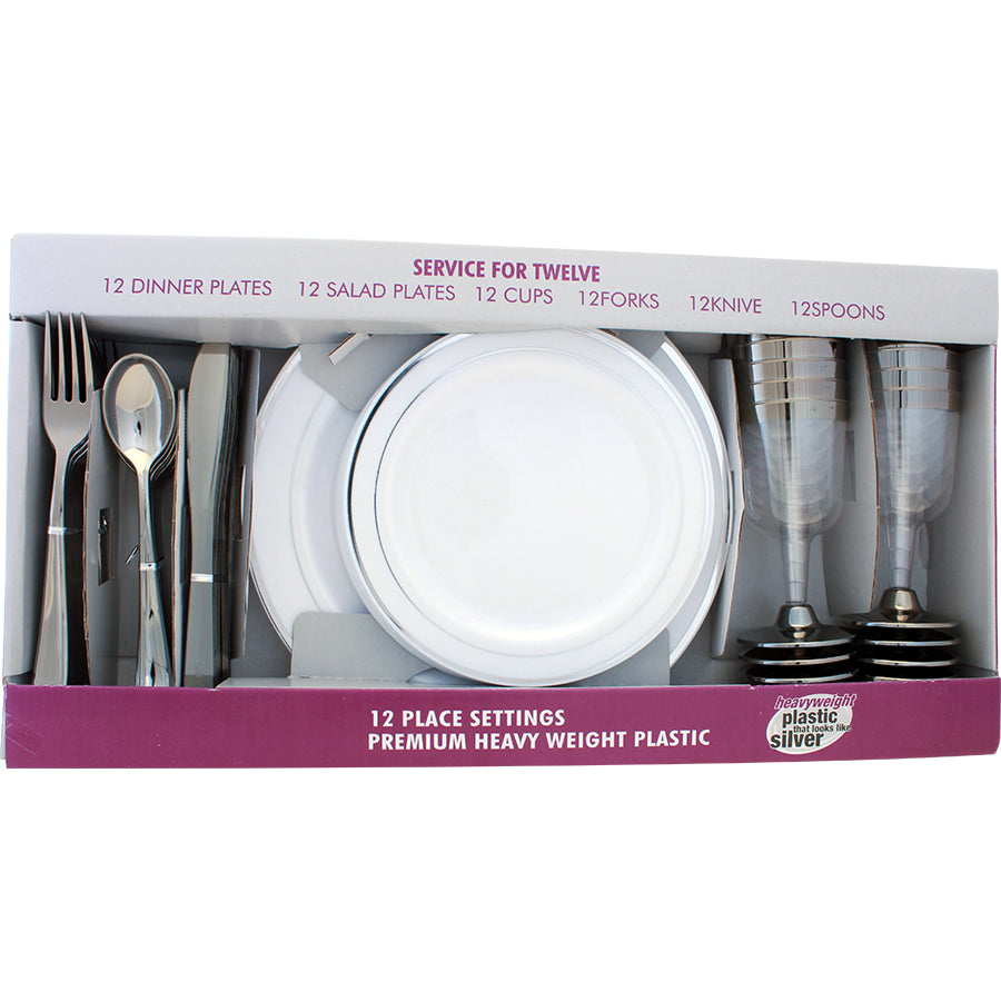 Servise, partypack 72 deler