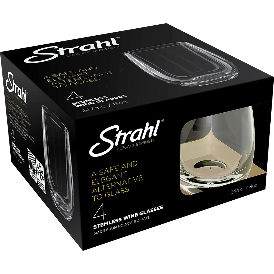 Vinglass u/stett gavepakke - 4 stk