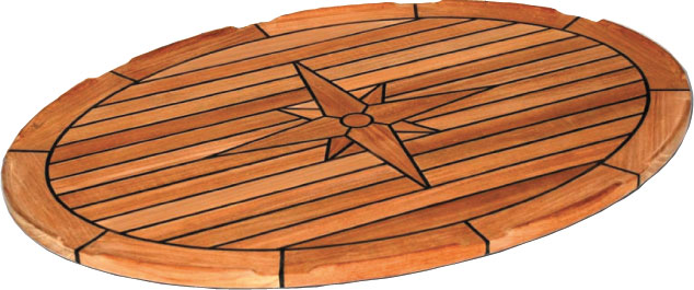 Bordplate, Nautic Star, ovalt
