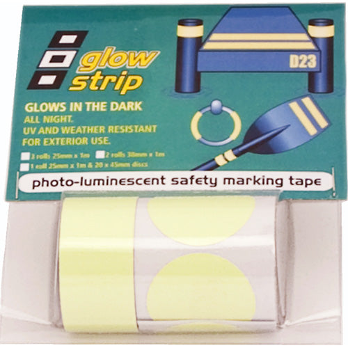 Selvlysende tape 2 stk, 38 mm x 1 m
