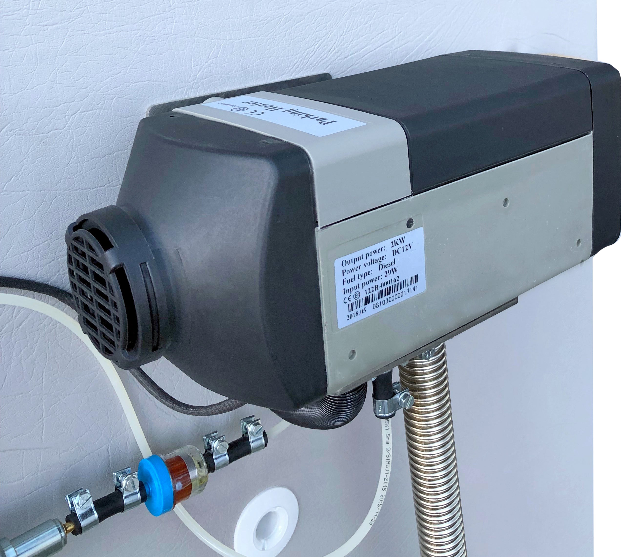 Dieselvarmer 2 kW, 12V m/Digital kontroll