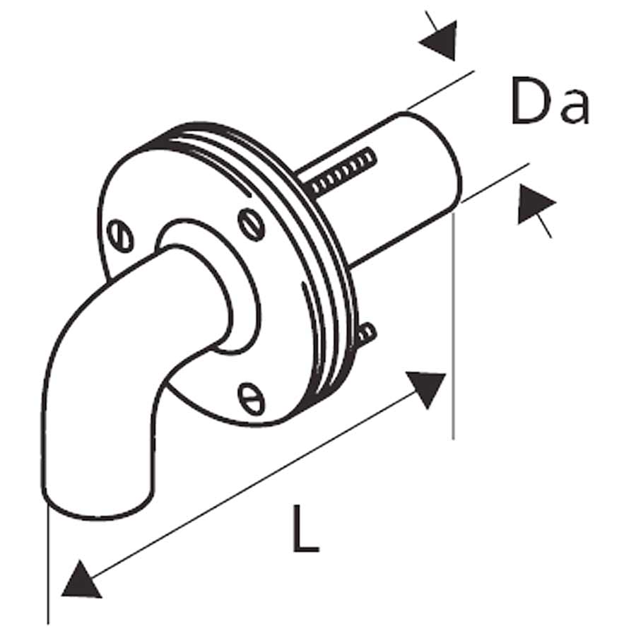 Eksosgjennomføring rustfri - Webasto