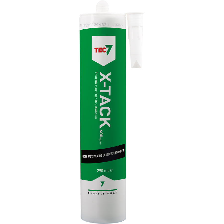Tec7 X-Tack Kraftlim 310 ml, hvit