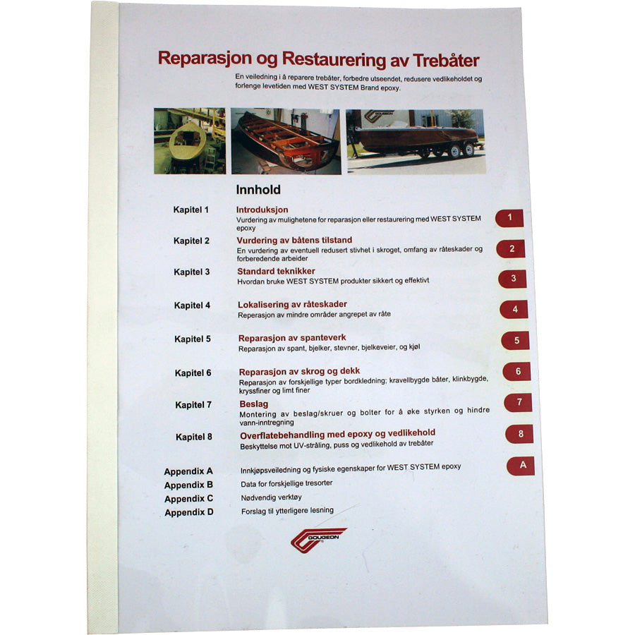 Bok "Rep. og restaurering trebåt"