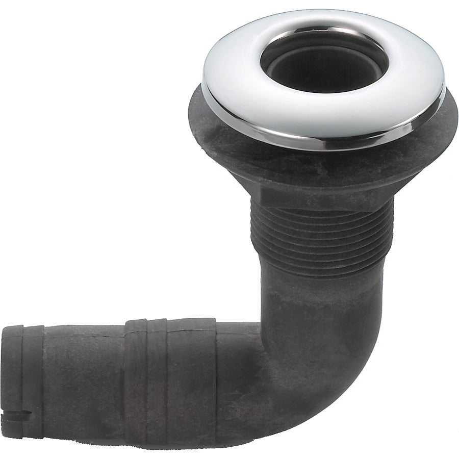 Skroggjennomføring syrefast/nylon 90 grader