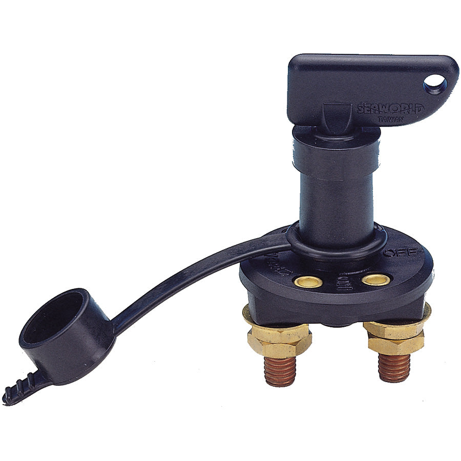 Hovedstrømbryter med uttakbar nøkkel, sort