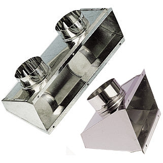 Ventilboks syrefast polert stål, dyp modell