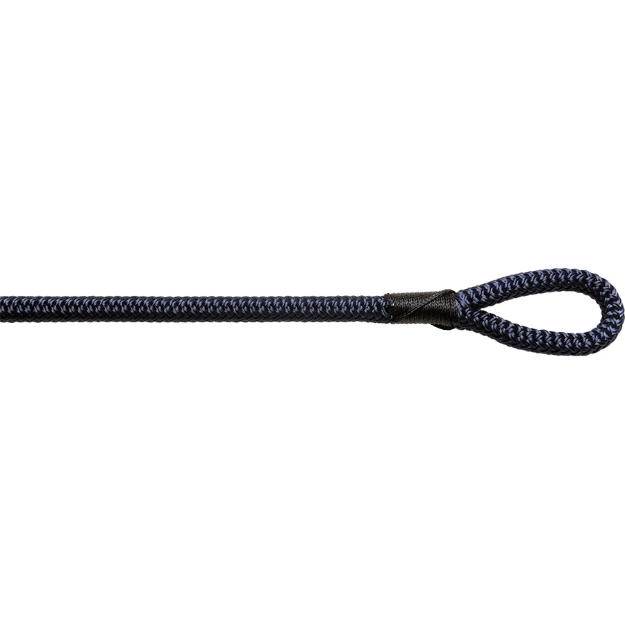 Flettet fortøyningsline Polyester hvit