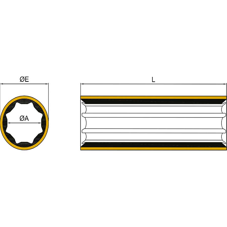 Vannsmurt gummilager i messing