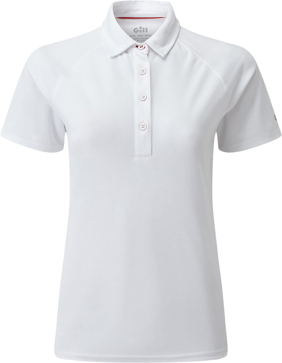 Gill UV Tec Women's Polo White 10 ()