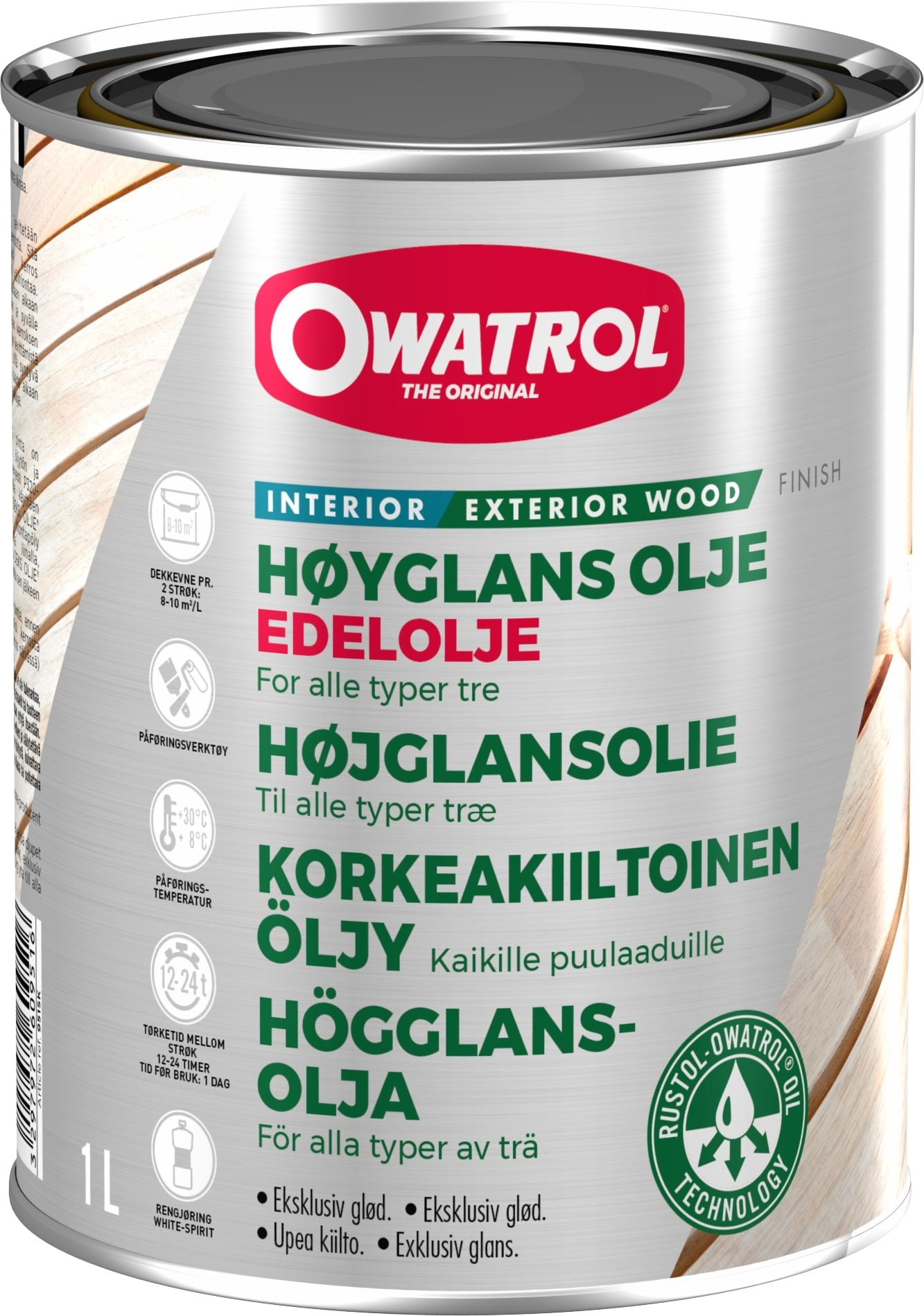 Owatrol Edelolje høyglans 0,5 liter
