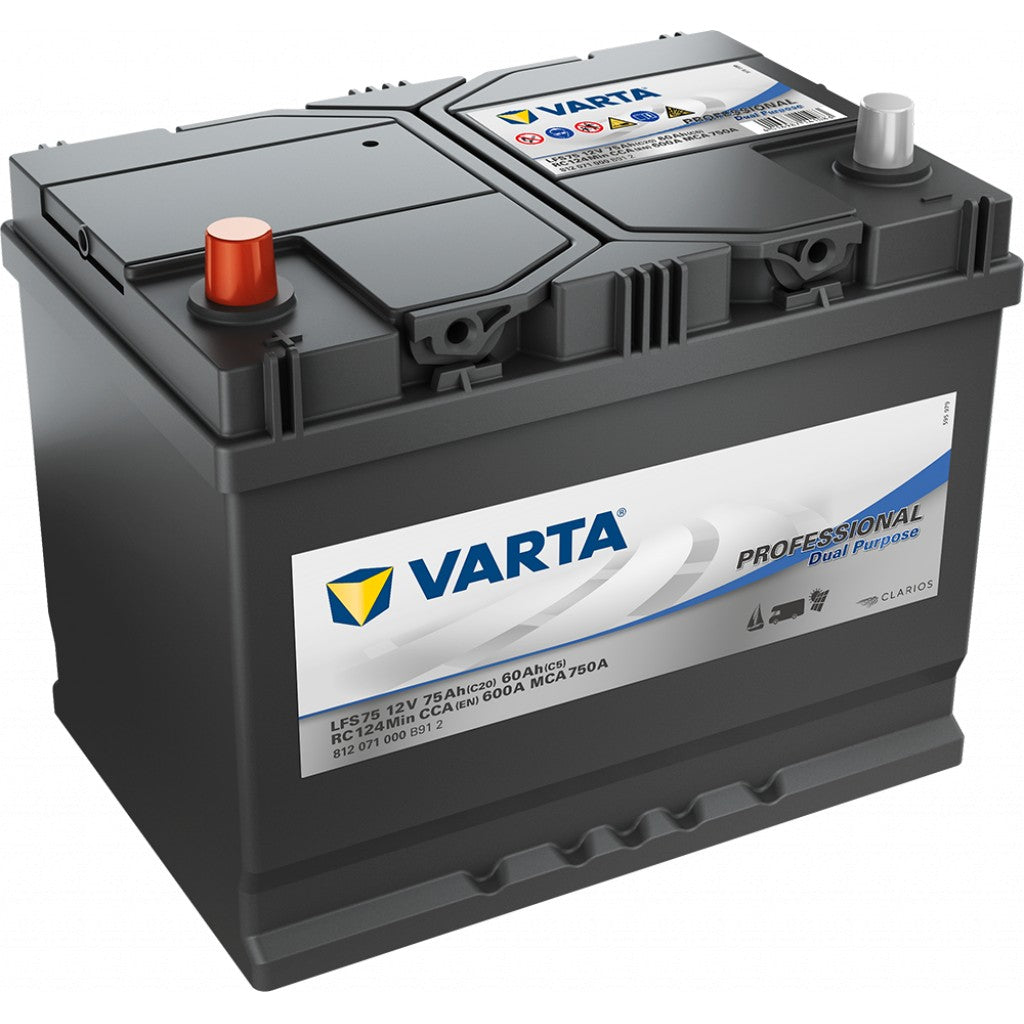 VARTA Fritidsbatteri 12V 75AH 600CCA