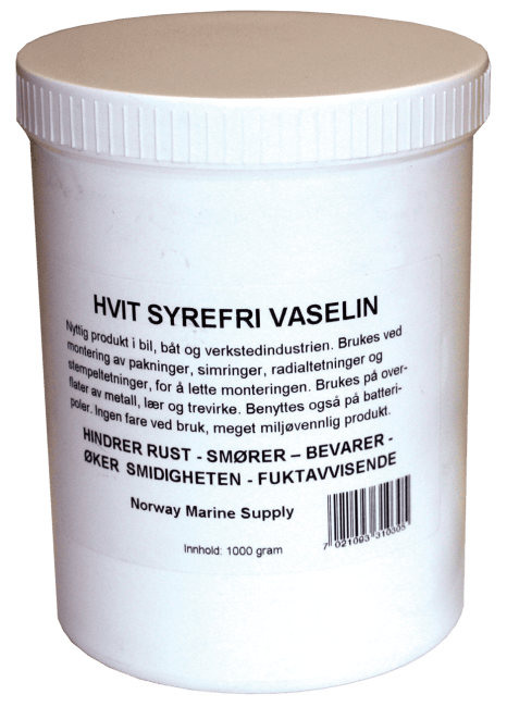 Vaselin Hvit Syrefri 250g