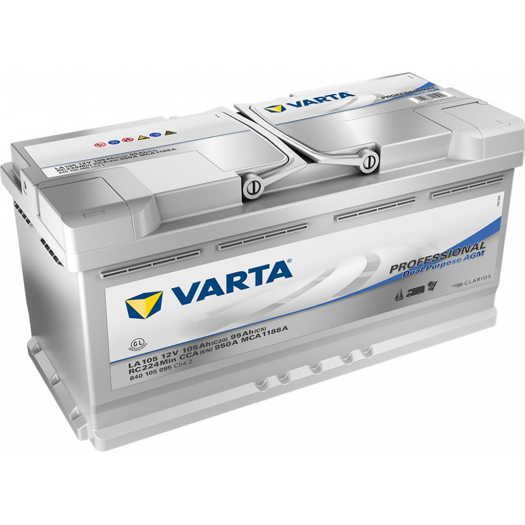 VARTA AGM Fritidsbatteri 12V 105AH 950CCA