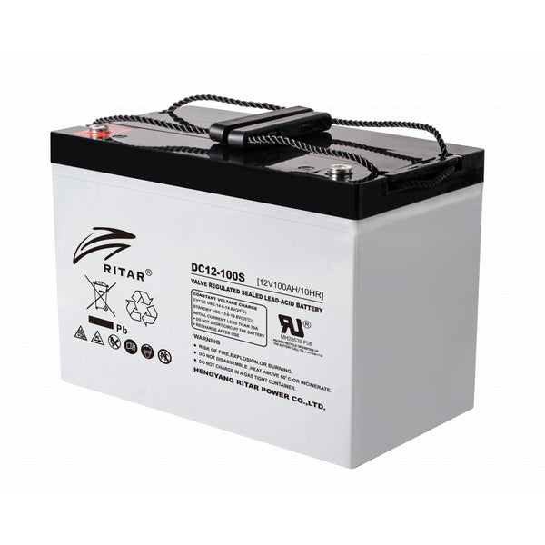 RITAR AGM Deep Cycle Batteri 12V 100AH C10