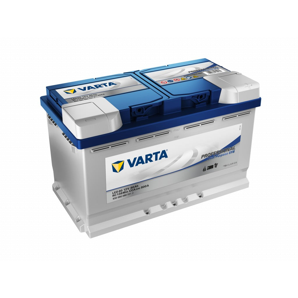 VARTA Fritidsbatteri EFB Batteri 12V 80AH 800CCA
