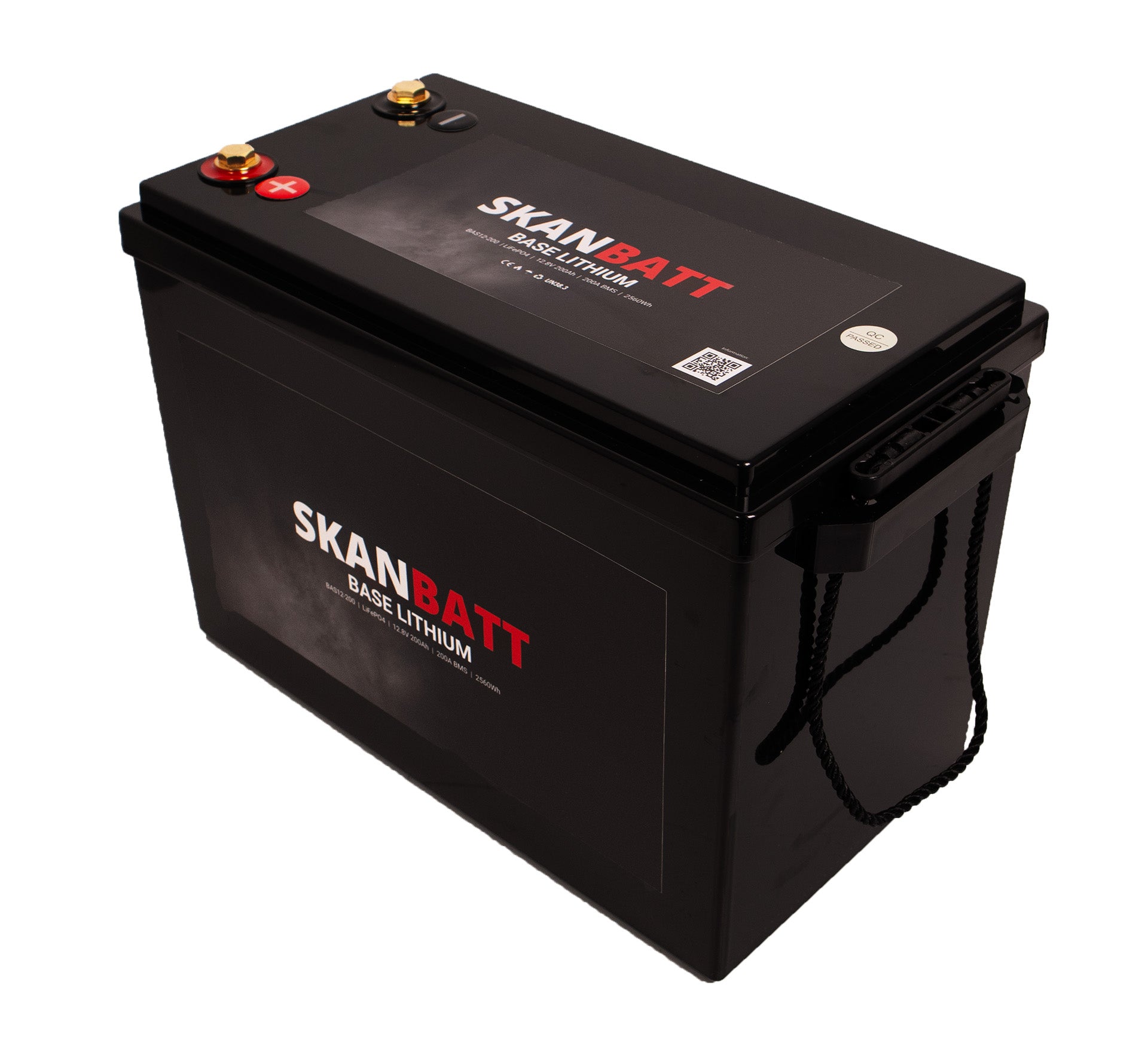 SKANBATT Base Lithium - 12V 200Ah 200A BMS
