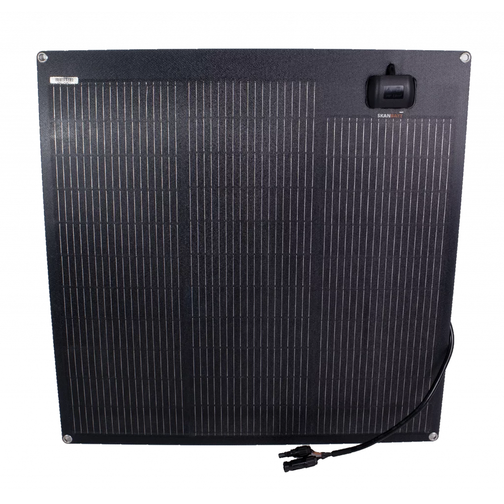 SKANBATT Fleksibelt Solcellepanel 75W - ETFE - 670x670x3mm