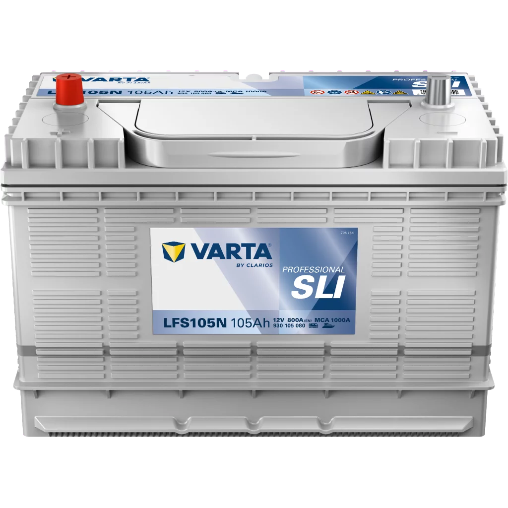VARTA Fritidsbatteri 12V 105AH 800CCA (330x172x238mm) +midtstilt LFS105N (820054)