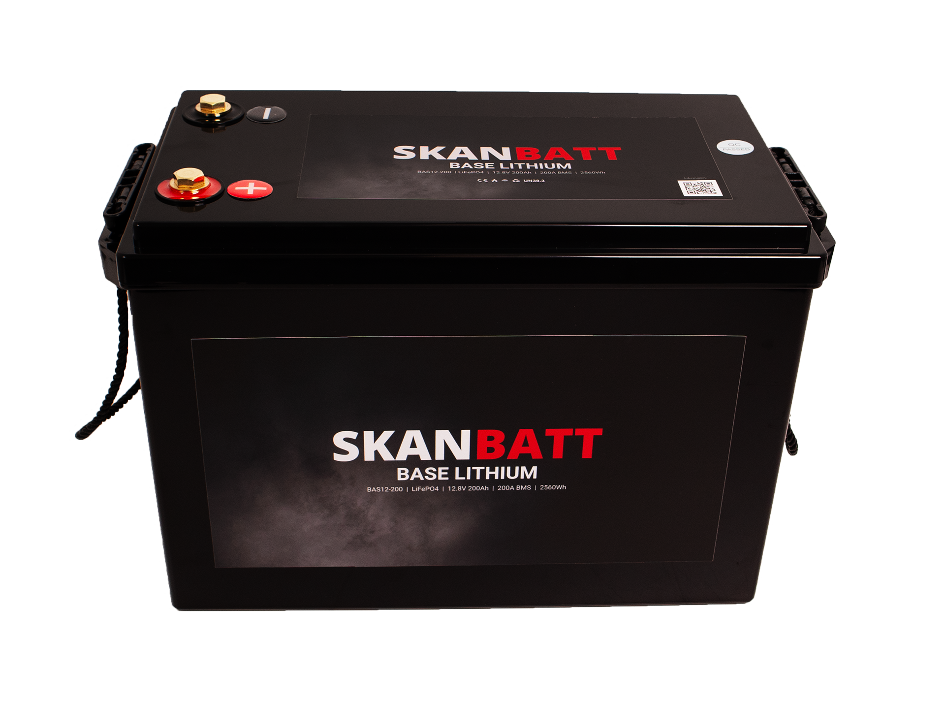 SKANBATT Base Lithium - 12V 200Ah 200A BMS