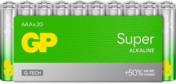 GP Super Alkaline batteri AAA 24-pk