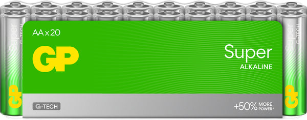 GP Super Alkaline batteri AA 24-pk