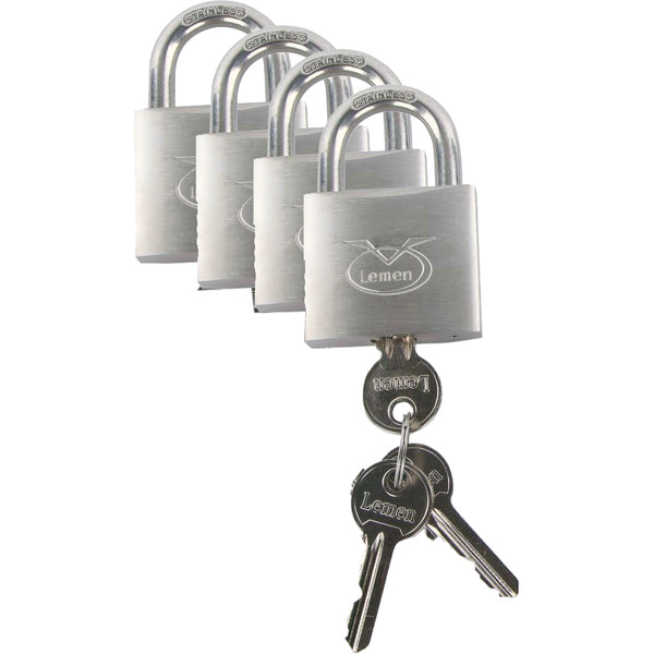 Hengelås 4 pcs Master key - Lemen