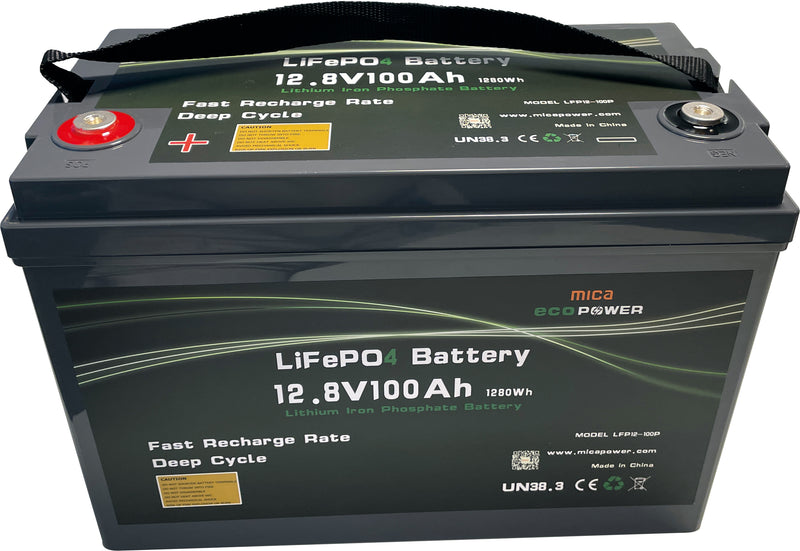 Litiumbatteri 12V 100Ah BMS 100A