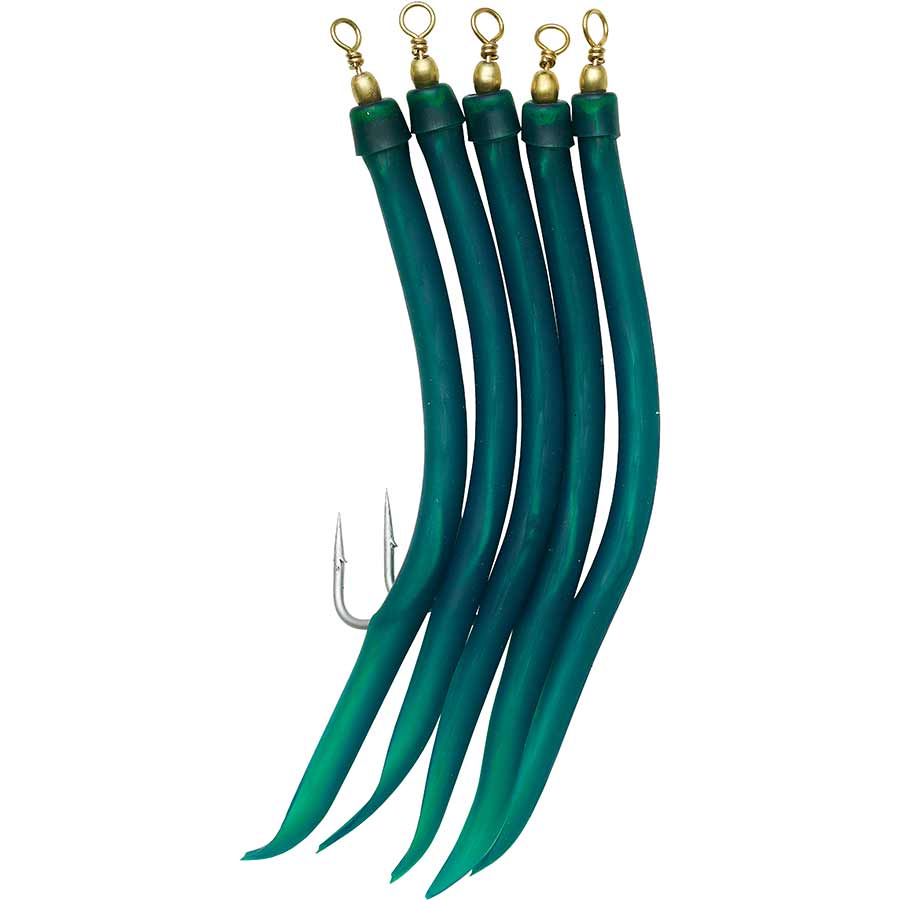 Lot De 9 Leurres Souples Gummi-Makk Norvège 4/0 - Longueur 10 Cm - Pour Pêche