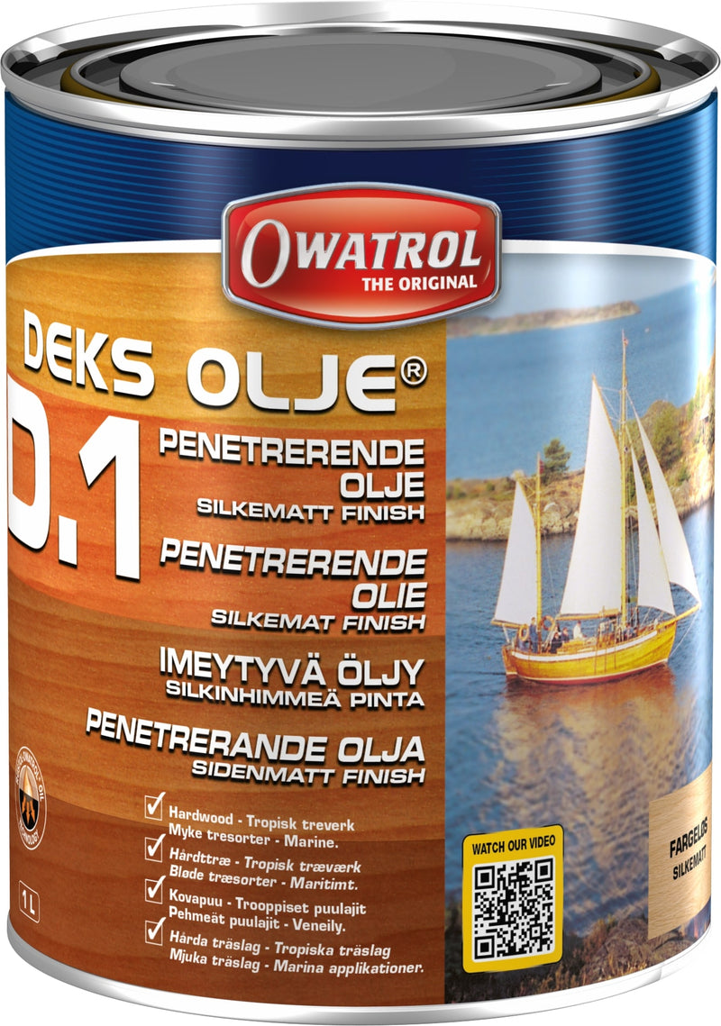 Owatrol Deks Olje D1 matt 1 liter